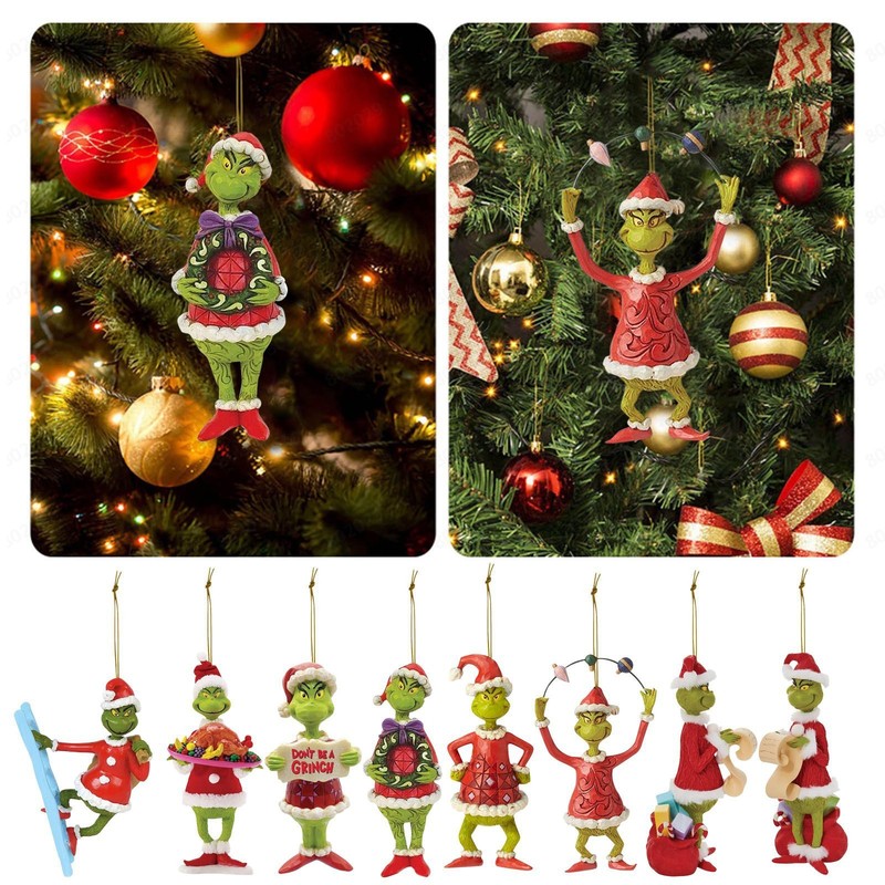 国境を越えた新製品かわいいクリスマス面白いアクリルクリスマスアクセサリー記念品プレゼントペンダント|undefined