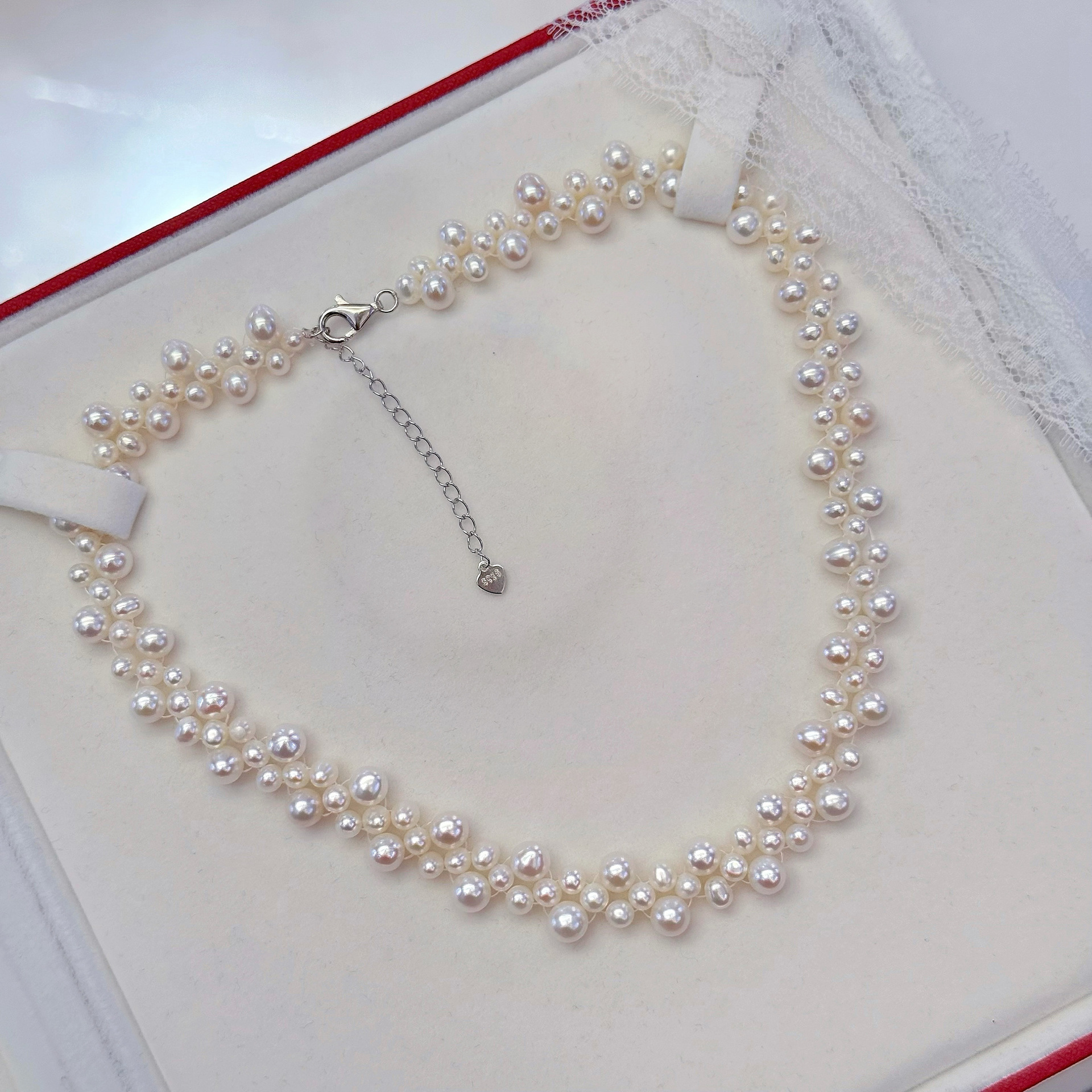 ��Ȼ��ˮ�����ֹ���֯����S925�����������ŷ�ʽ��ɴ�����ʽ����