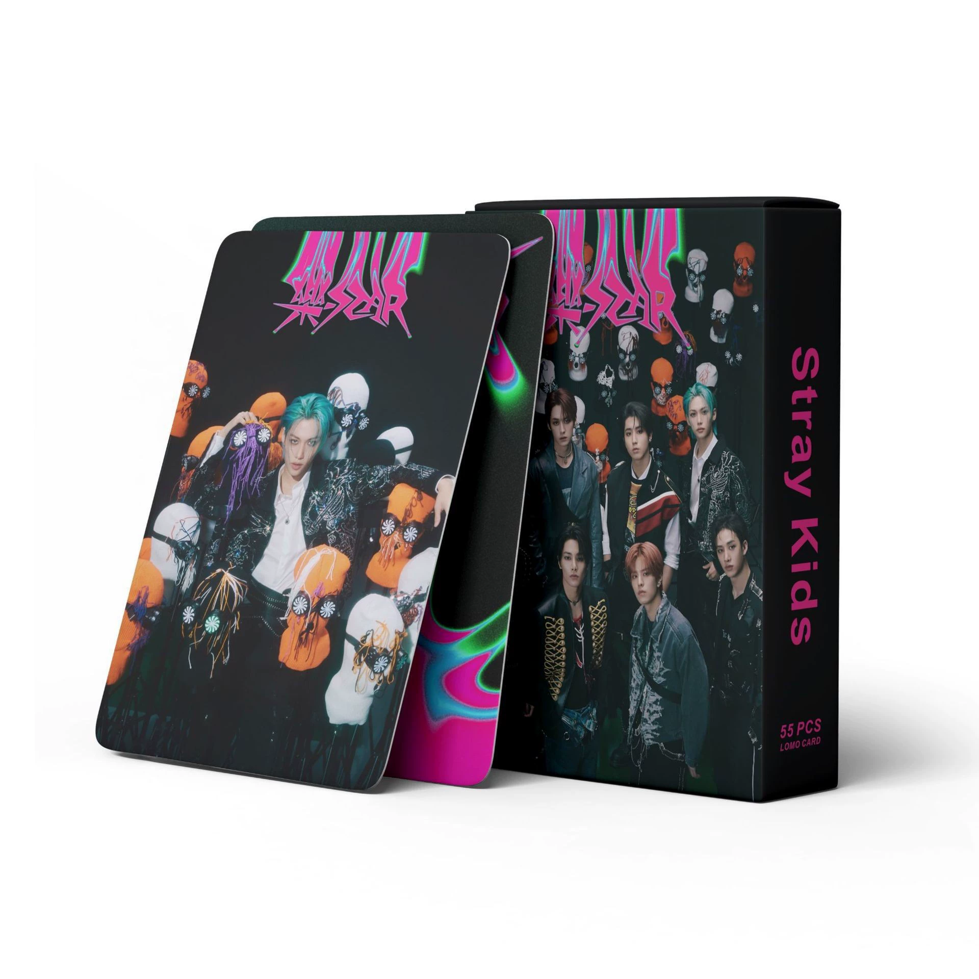 Фотокарта Ломо (Stray Kids) мини-почтовая открытка 59×89 мм, 75 г/м², коллекционный стиль набор