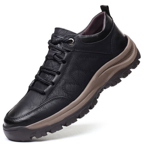 Cross-border large size casual shoes for men  spring and autumn new outdoor hiking shoes low-top anti-slip British style shoes for men wholesale