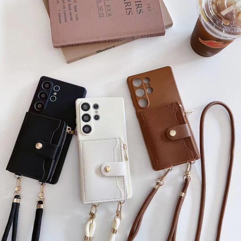 Crossbody Lanyard Card Holder Suitable for Samsung S25 Ultra Soft Case Phone Case S23 Card Holder S26Ultra Protective Case Crossbody Lanyard Card Holder Suitable for Samsung S25 Ultra Soft Case Phone Case S23 Card Holder S26Ultra Protective Case