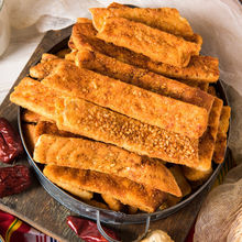 新疆特產香辣孜然海鹽烤饢餅芝麻饢鍋巴炸饢塊手工點心囊一件代發