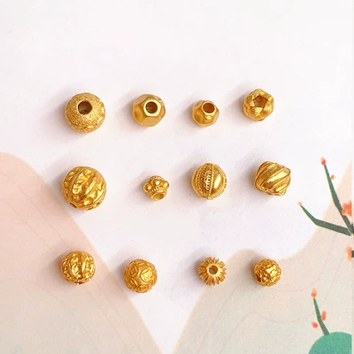 Zərgərlik ara hissələri — wool ball pumpkin beads pixiu