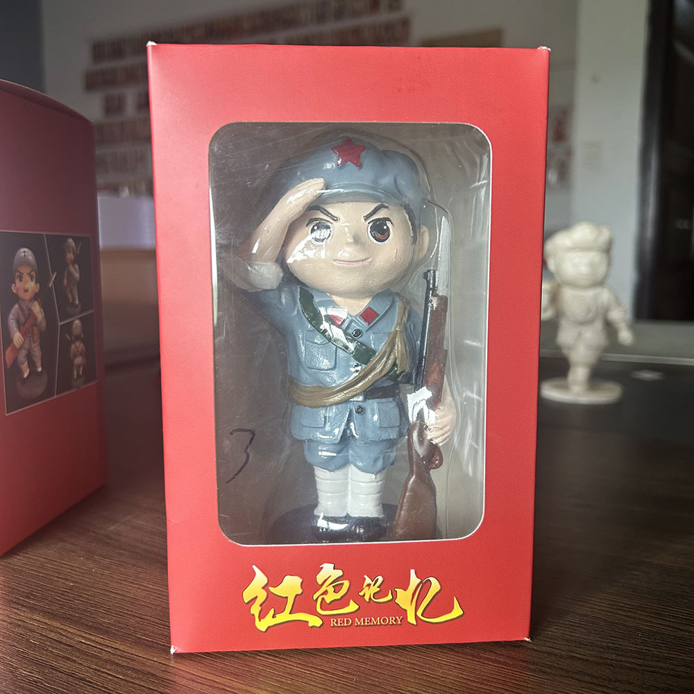 战役纪念爱国教育主题礼品红色文创模型卡通手办摆件优质工厂直销