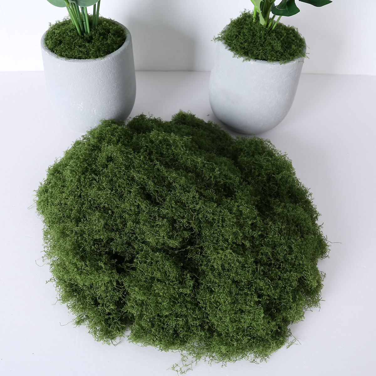 Simulación de césped de seda de musgo, paisaje de musgo biónico, plantas verdes, bonsai, pavimento de paisajismo, decoración de musgo falso, césped falso