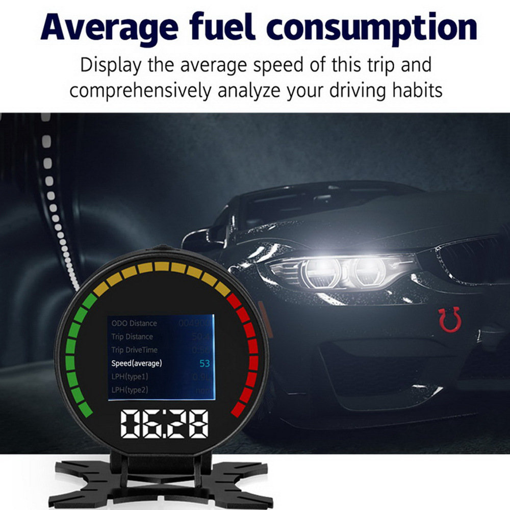 P15 Intelligent Driving Computer Obd2 System 2.84inch Lcd Color Screen Information Does Not Require Reflection for Hud Head-Up Display