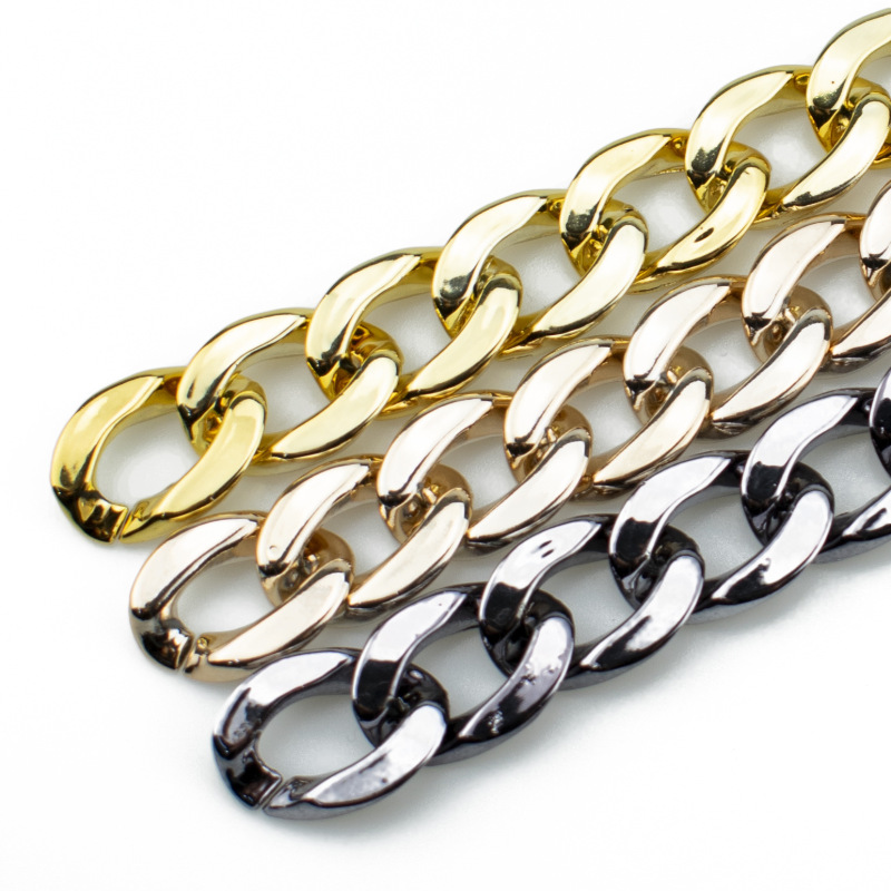ABS アクリル樹脂 UV 電気メッキアクセサリーチェーンバックル diy ジュエリーチェーン携帯電話チェーンアクセサリーメーカー卸売|undefined