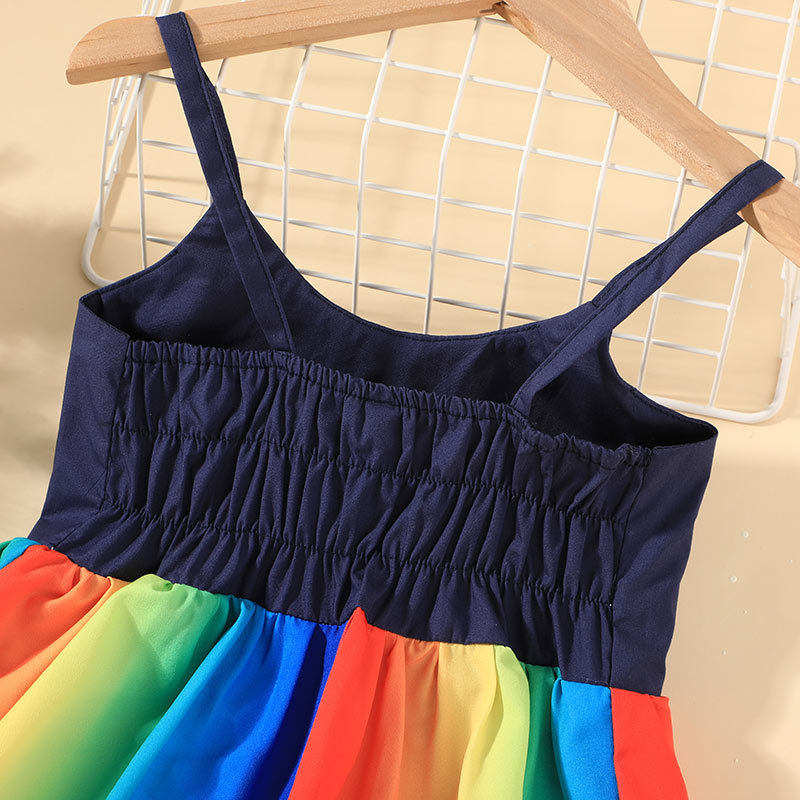 New Fashion Children's Rainbow Dress display picture 5
