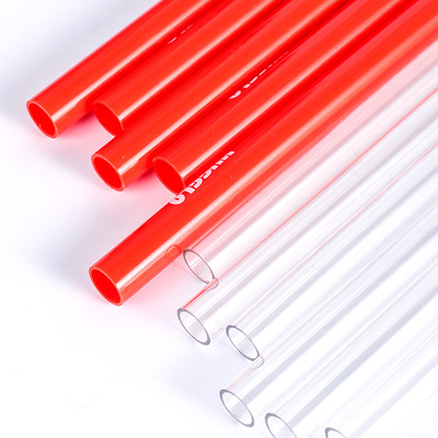 Tritan loop Use Pipe straw Oblique colour High permeability transparent customized logo straw