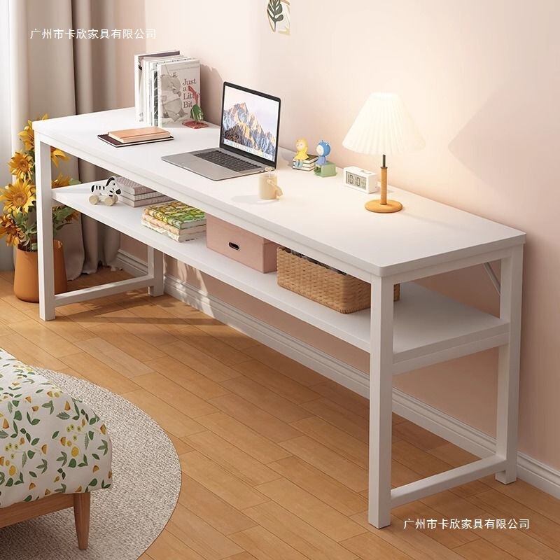 Student Study Desk Double Desk Rectangular Computer Desk Rental House Narrow Wall Long Table Study Table
