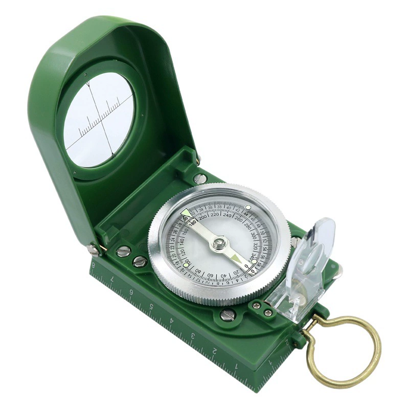 Компас металлический для кемпинга и походов, геологический компас с функцией инклинометра и одометра, уличный компас в наличии