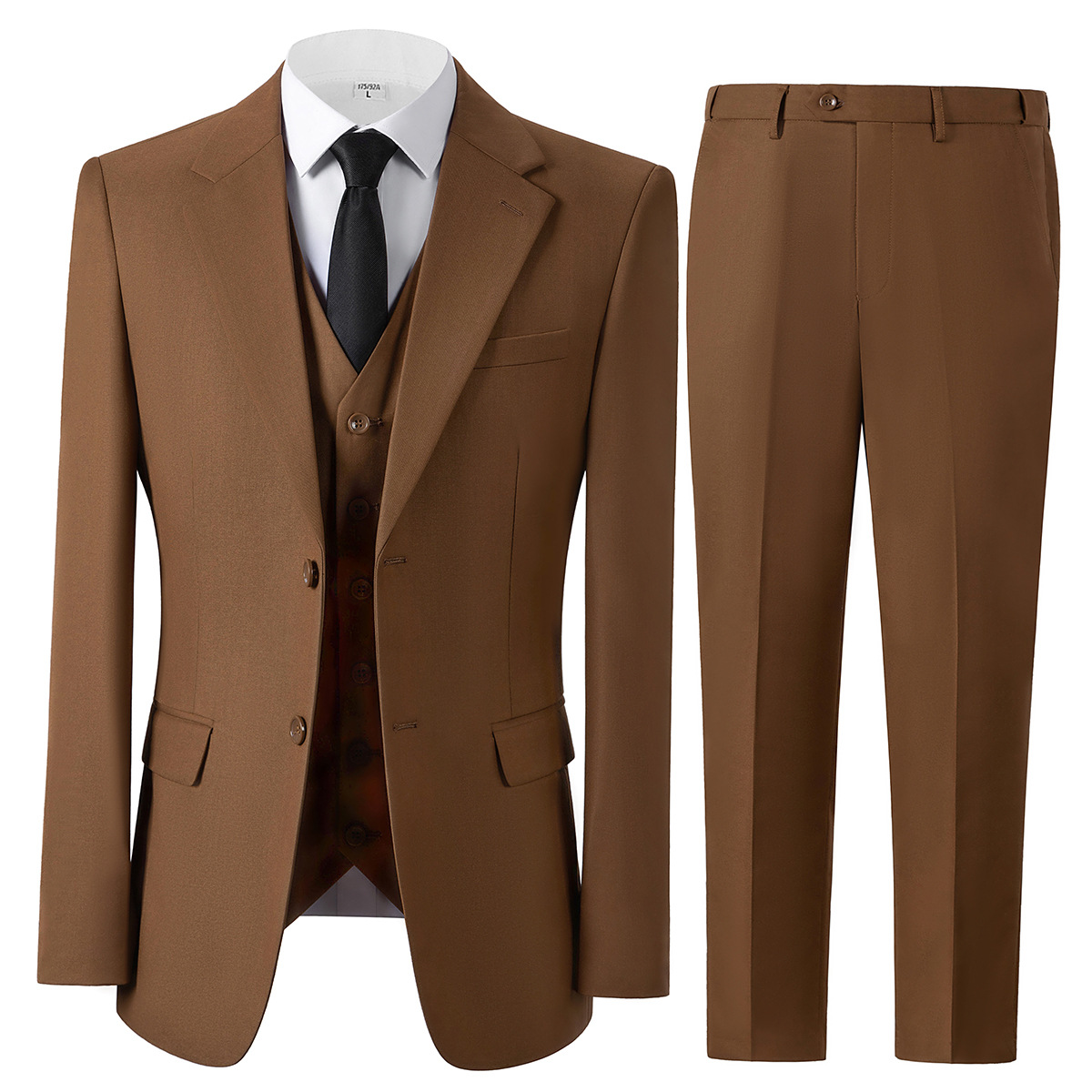 Traje Formal para Hombre de Poliéster, Una Sola Fila y Una Hebilla para Banquetes image 6
