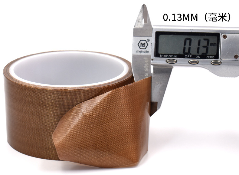 Cinta de teflón PTFE marrón personalizada, resistente a altas temperaturas, para sellado de máquinas, aislamiento térmico, resistente al desgaste, ignífuga.