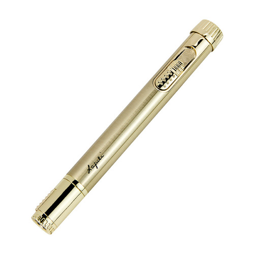 Lafuli Cigar Lighter Portable Single Flame Long Straight Multi-function Round Air Vent Piercer