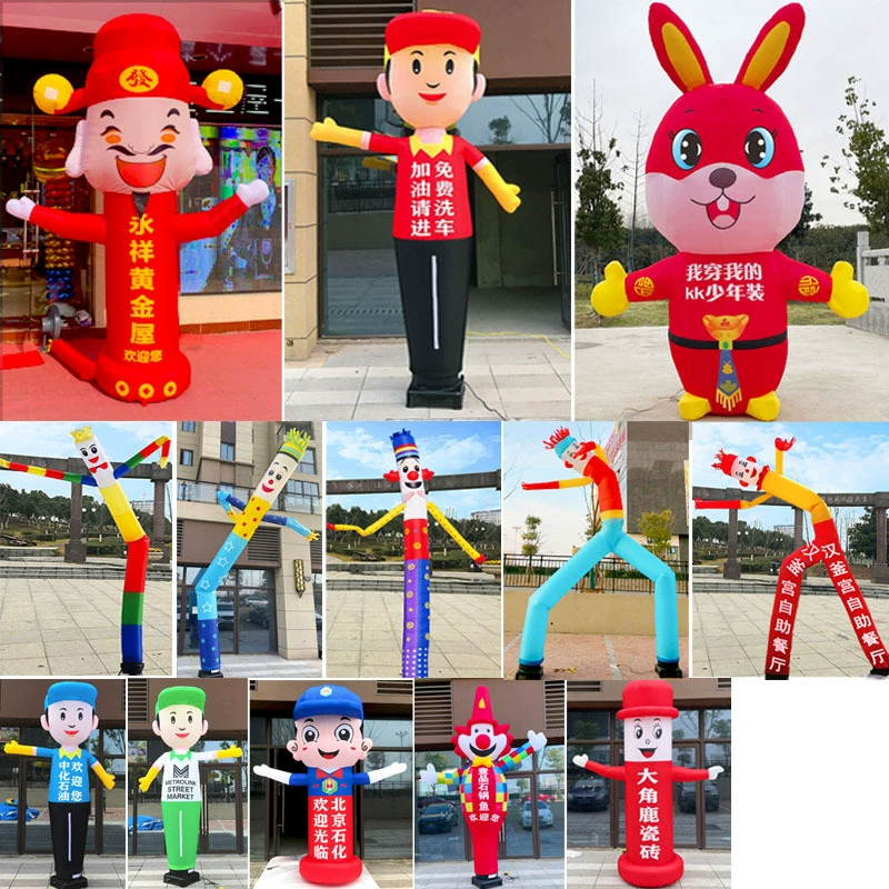 Надувная машущая надувная кукла-клоун, мультяшный год Дракона, бог богатства, качающаяся на АЗС, День защиты детей