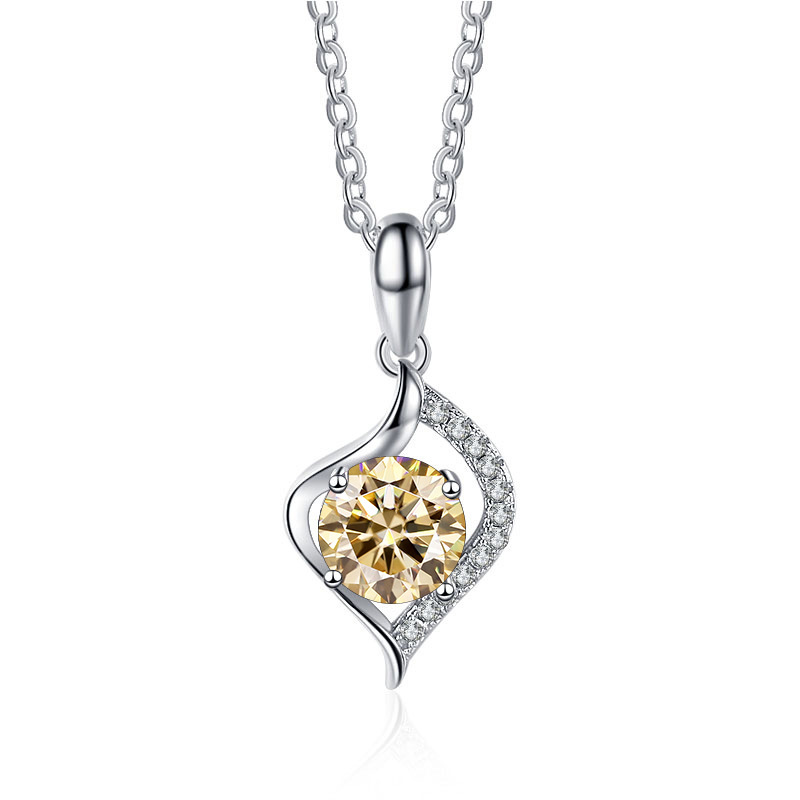 S925 silver allure pendant with moissanite, female temperament necklace, exclusive cross-border gift accessory4