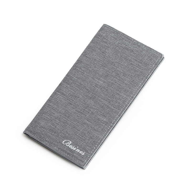 Cartera de lona para hombres corto 2023 nuevo estilo minimalista joven estudiante de secundaria personalidad delgada cartera pequeña Amazon