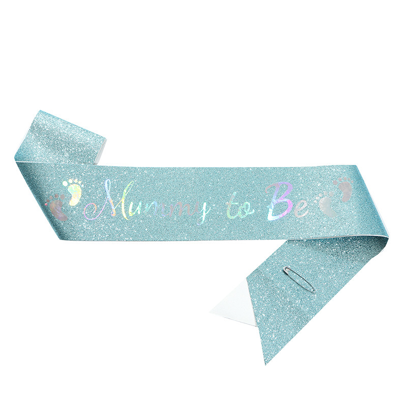 Cinturones de tela con brillantina estilo europeo y americano para futuras mamás y papás.