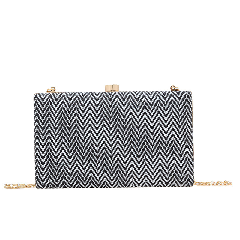 Nuevo acrílico transfronterizo bolsa de cena de damas huesos de pescado bolsa de mano caja de lujo ligera alta sensación de fiesta bolsa de noche