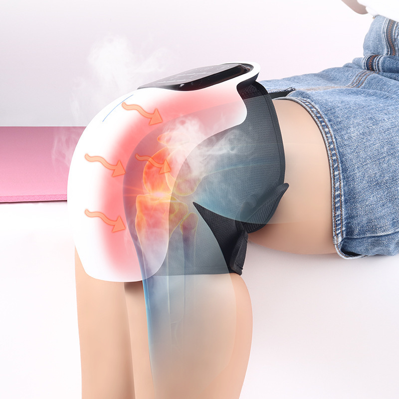 Wholesale knee physiotherapy device, wireless red light heating knee massager, electric knee protector, knee massager