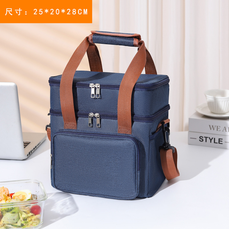 Bolsa de almuerzo de commuerzo de viaje, bolsa de aluminio grande, bolsa de almuerzo gruesa, bolsa de almuerzo, bolsa de almuerzo, bolsa de mano