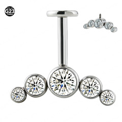 G23 Titanium New Style Inverted Welded Ball Lip Piercing Jewelry Titanium Lip Ring Wholesale and Retail Supply