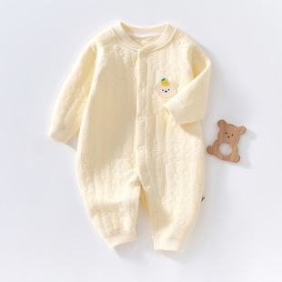 Baby clothes winter cotton thickened jumpsuit Spring and Autumn Winter newborn male and female baby quilted warm cotton-padded clothes