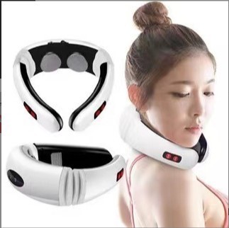 スマート音声加熱頚椎マッサージ器家庭用肩首ケア頚部マッサージ器磁気治療パルス首ケア器|undefined