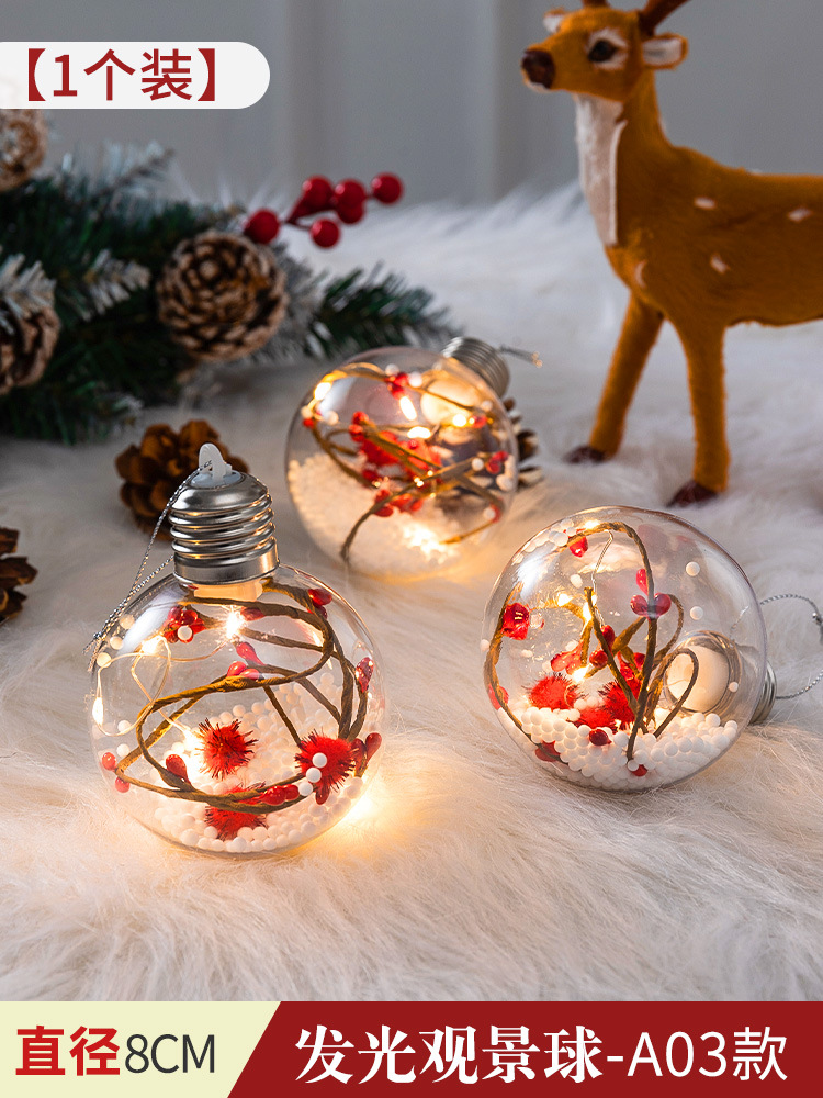 Bola pintada de Navidad Bola de perlas macaron galvanoplastia Bola brillante pintada Bola de forma especial colgante árbol de Navidad bola decorativa