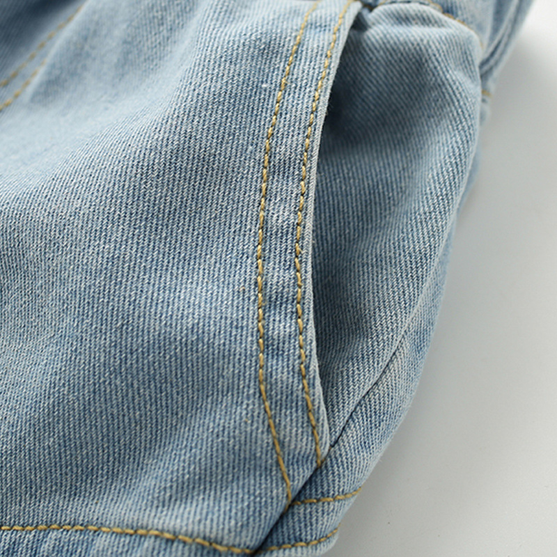 Malwee muchachos pantalones vaqueros del verano nuevos europeos y americanos de los niños cintura elástica casuales guapos ropa image 3