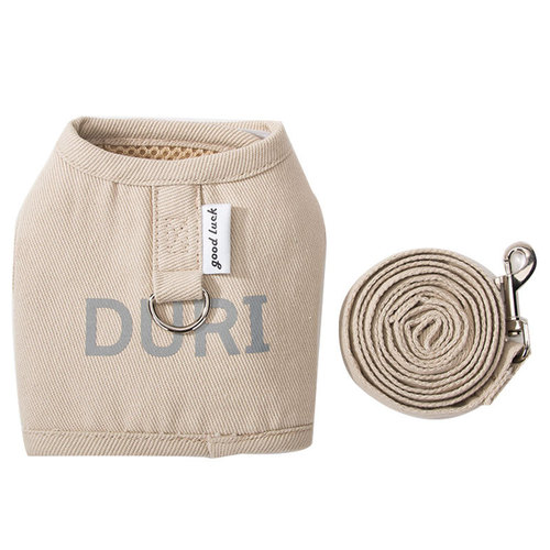 Cat and dog traction rope, four-season mesh breathable vest-style anti-breakaway pet harness, dog walking rope, cat rope chain