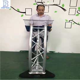 学校演讲台 三角铝架讲台 个性独立接待接台 落地展示Truss