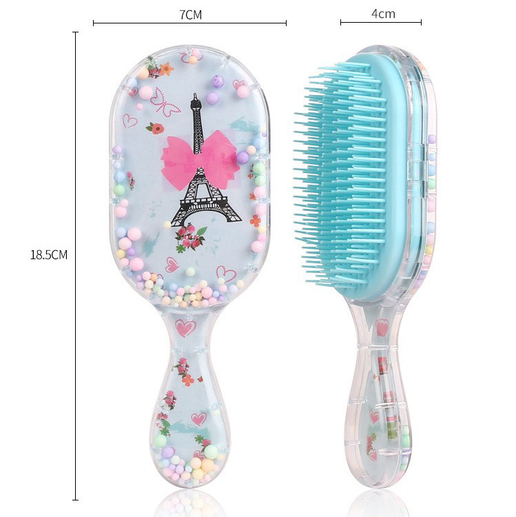 Pein de dibujos animados transfronterizos personalizados cuadrados portátiles impresión transparente arco iris masaje fluido bolsa de aire estudiante