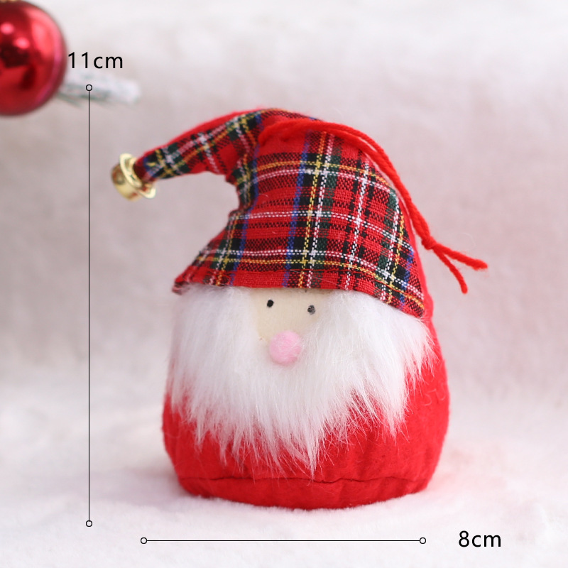 Sombrero curvo a cuadrícula roja 11cm