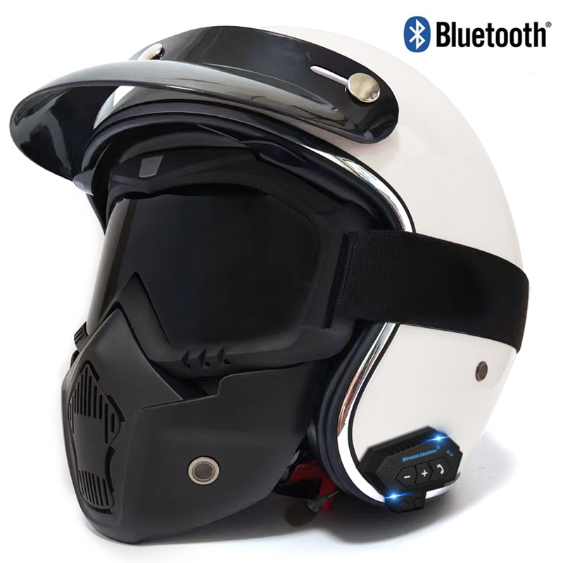 밝은 흰색 BMW 블루 [블루투스] 마스크