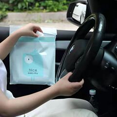 Mini Car Trash Bag Student Desk Sticker Children's Desktop Cleaning Bag Home Car Dual-Purpose Thick Portable Storage