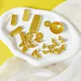 桌面迷你风水复古金碗