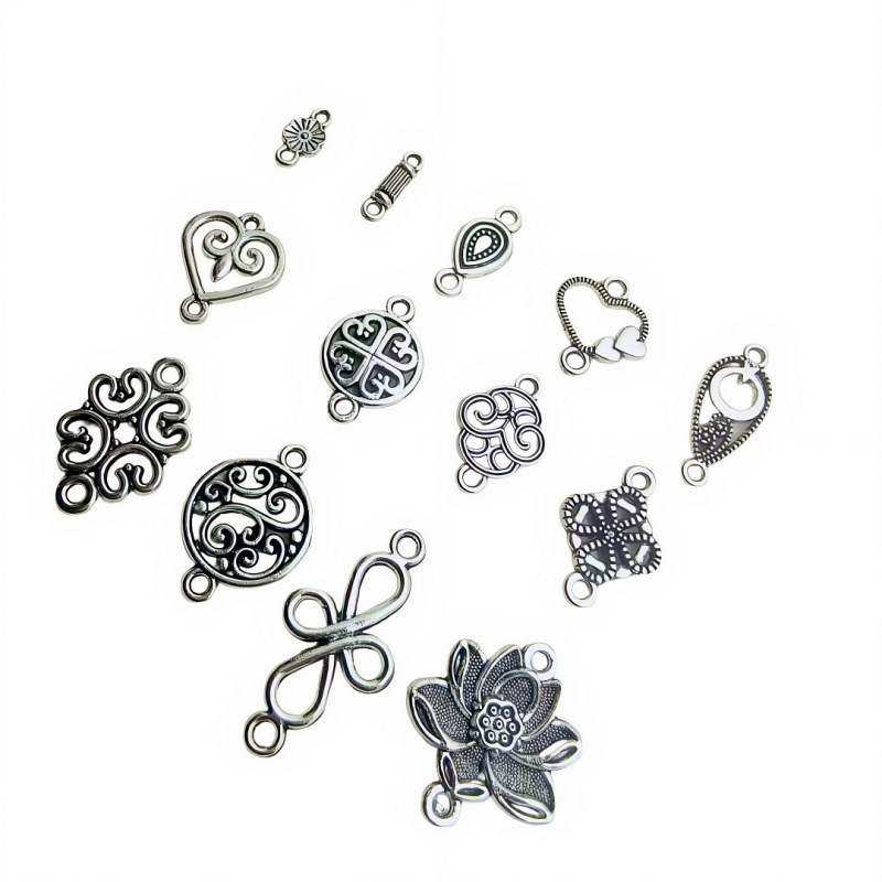 Cross-Border Binaural Lotus Connection Pendant Jewelry Accessories DIY Hairpin Water Drop Flower Double Hanging Bracelet Alloy Material Cross-Border Binaural Lotus Connection Pendant Jewelry Accessories DIY Hairpin Water Drop Flower Double Hanging Bracelet Alloy Material