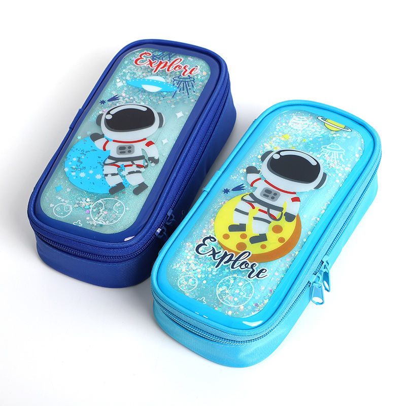 cartoon children's cute plastic pencil case for students