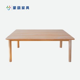 Kindergarten Baby Table and Chair Early Education Beech Kidsren's Table Solid Wood Dining Table Eating Desk Montessori Wooden Toy Table