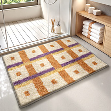 跨境新款卫生间吸水地垫浴室防滑垫卧室门口脚垫厕所进门地毯批发