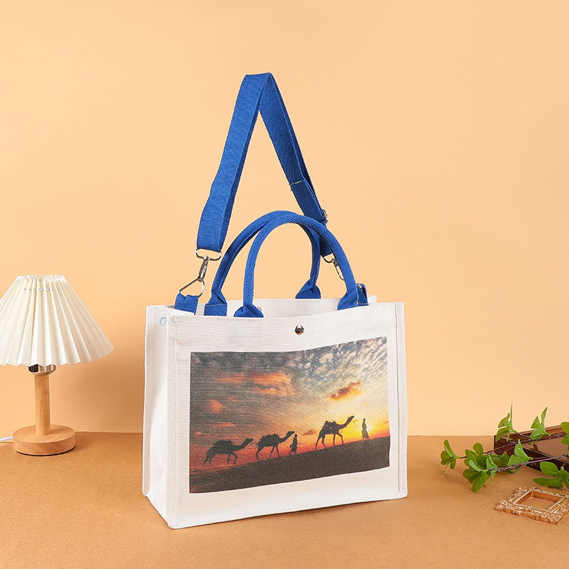 Bolsas de lino personalizadas bolsas de lona corporativas de alta gama bolsas de compras portátiles bolsas personalizadas logotipo al por mayor