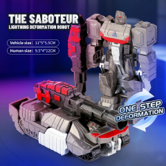 Cross-border exclusive one-step transforming robot plane tank police car one-click transform Amazon AliExpress Temu