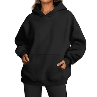 亚马逊欧美 Oversized 超大外贸独立站2026新款女装秋厚连帽卫衣