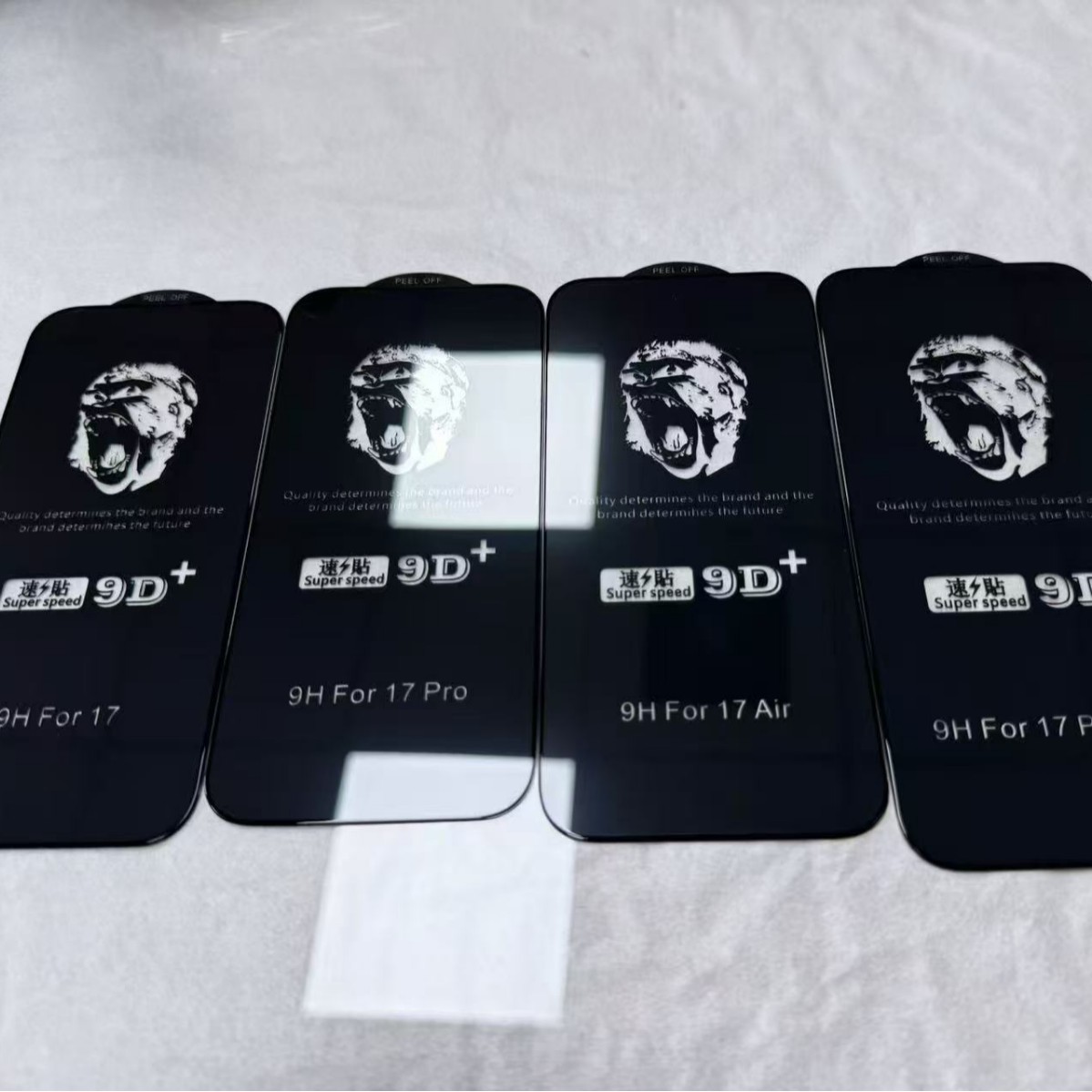 Iphone17Pro Tempered Film Is Suitable for Apple 17Promax 9D+ Ultra-Thin Large Arc Electroplating Quick-Stick Mobile Phone Film