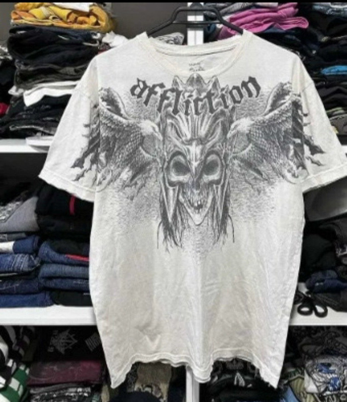 Y 2kレトロtシャツ新作原宿ヒップホップラウンドネックtシャツ男女半袖ゴシック上着ストリートウェア|undefined