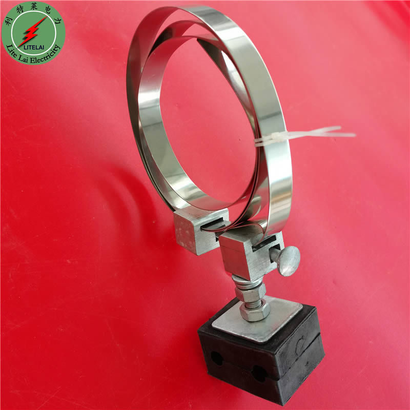 ADSS杆用引下线夹 不锈钢带引下夹具 电杆固定夹具【直发贵州】