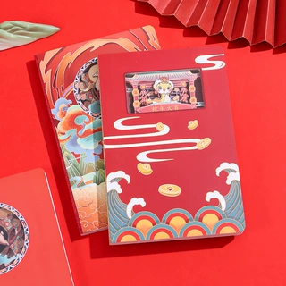 中国风立体纸雕手账本国潮镂空盖章本文创本子学生学习笔记本定制