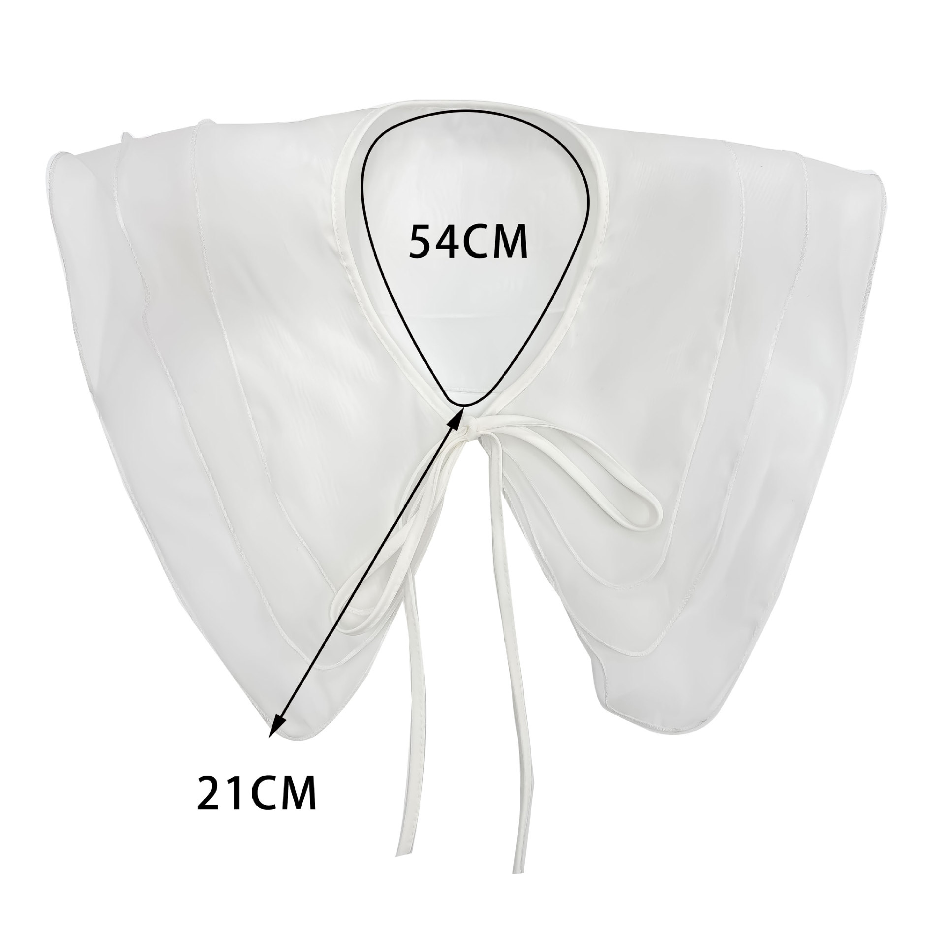 Pequeño viento fragrante blanco y negro de doble color cuello de chiffón de lazo falso moda moda moda de ropa de estilo único cuello coreano image 6
