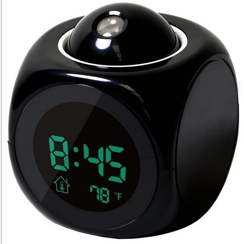 New Multifunction Projector Alarm Clock LED Projector Clock Voice Alarm Clock